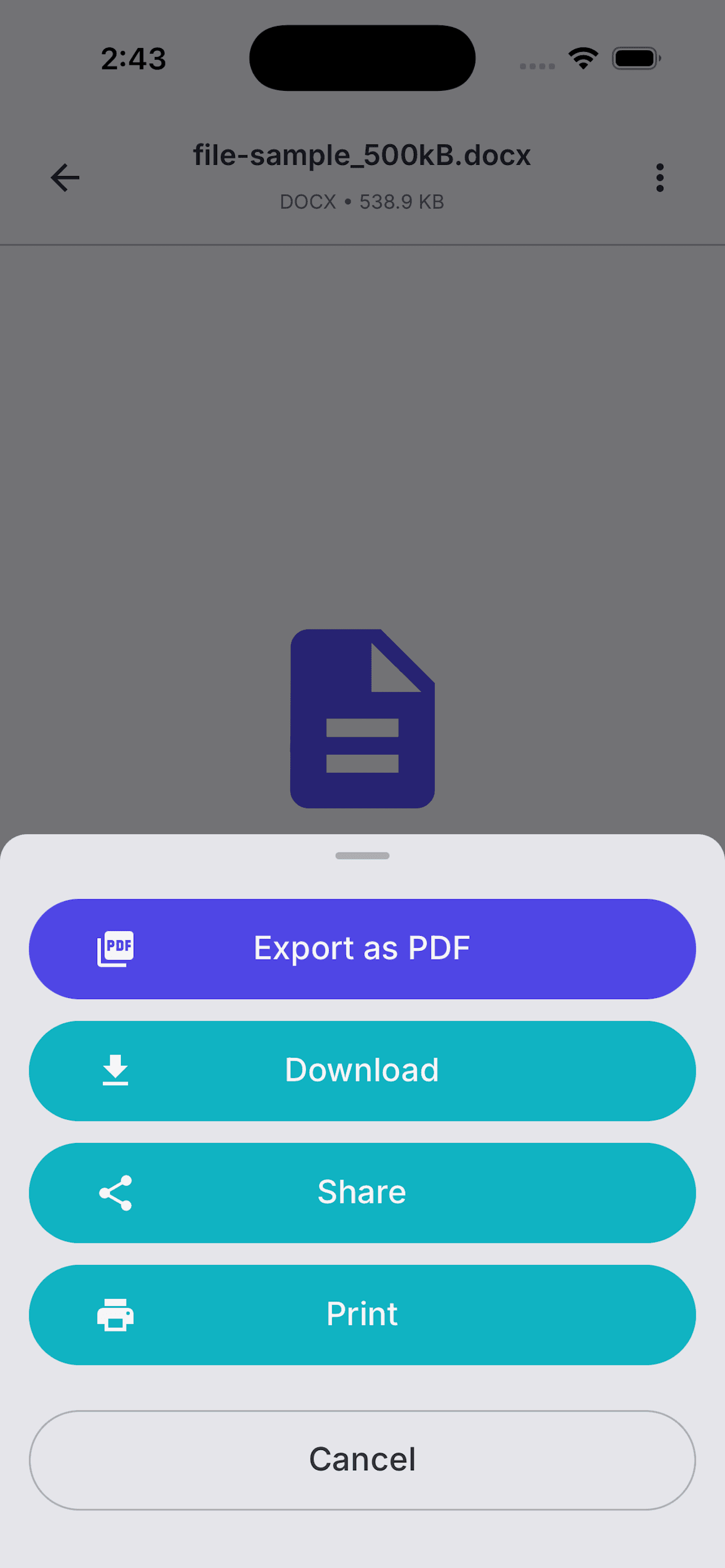 NxtTools mobile app — screen 6 (iOS and Android productivity utility)